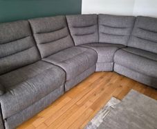 L sofa fusion grey recliner sofa