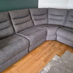 L sofa fusion grey recliner sofa