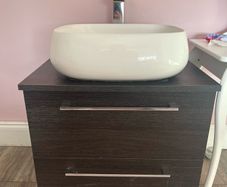 bathroom sink and unit