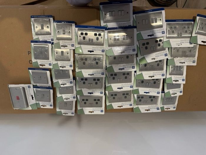 BG nexus electrical sockets and switches