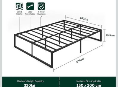 King size bed frame