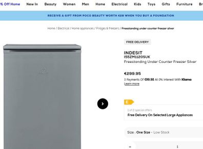 Indesit Undercounter Freezer