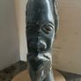 vintage african  hand carved  bust Image 2