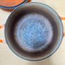 Le Creuset Cast Round Iron Casserole Dutch Pot & Lid 22cm Size D Volcanic Orange Image 4