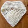 Hand Knit Collar with Flower motif Image 2