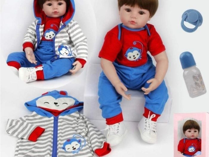 Reborn Baby Dolls 20" Real Soft Vinyl Silicone Realistic Dolls Toddler Lifelike Reborn Baby Boy Toys For Age3 plus (FREE POSTAGE)