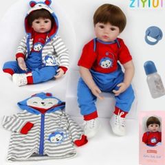 Reborn Baby Dolls 20" Real Soft Vinyl Silicone Realistic Dolls Toddler Lifelike Reborn Baby Boy Toys For Age3 plus (FREE POSTAGE)