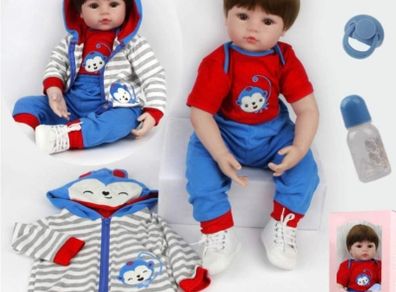 Reborn Baby Dolls 20" Real Soft Vinyl Silicone Realistic Dolls Toddler Lifelike Reborn Baby Boy Toys For Age3 plus (FREE POSTAGE)