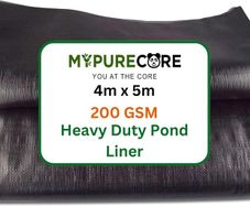 Pond Liner Various Sizes Heavy Duty HDPE Material - UV & Tear Resistant, Flexible for Koi & Fish Pools, Water Gardens