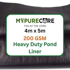 Pond Liner Various Sizes Heavy Duty HDPE Material - UV & Tear Resistant, Flexible for Koi & Fish Pools, Water Gardens