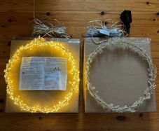 Christmas Light Up Wreaths