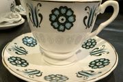 Mayfair Bone China 4 Cups &amp; 5 Saucers and jug.