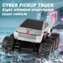 Bluster Cyber PickupTruck 8-Wheeled Amphibious Stunt RC Car Image 2