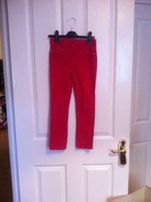 Pink Skinny Cord Jeans