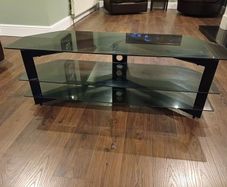 glass tv stand