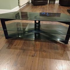 glass tv stand