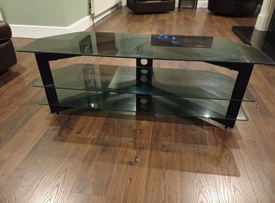 glass tv stand