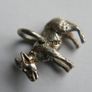 Vintage 925 Sterling Silver  Donkey  Charm 2,1g Image 4