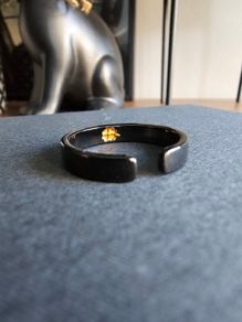 Black Titanium Fusion x S925 ring .Brand new