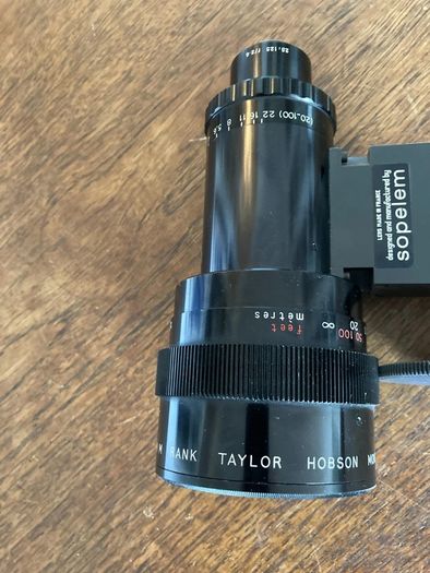 Sopelem Zoom Cine Lens M Rank Taylor Hobson Monital 25 : 125 f/2.6