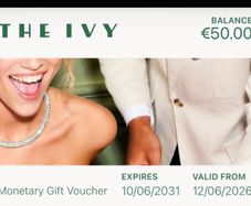 The Ivy, Dublin - Voucher