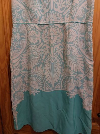 Monsoon green and white mandala print dress (free postage)