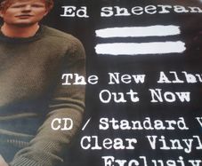 Massive Shop Front Poster Ed Sheeran = Promo Poster Extra Large