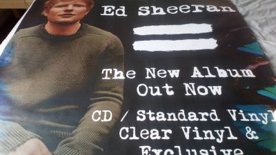 Massive Shop Front Poster Ed Sheeran = Promo Poster Extra Large