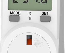 Electricity Usage Monitor Power Meter Plug Energy Monitor Plug Meter UK Energy Cost Meter 5 Modes, Socket Power Monitors Power Consumption Meter Electricity Usage Consumption KWH Amp Volt Watt Meter