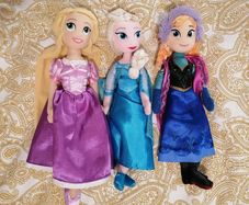 Disney princess plush dolls