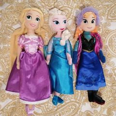 Disney princess plush dolls
