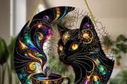 Witchy Cat Brewing Magic - house decoration