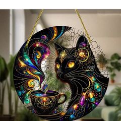 Witchy Cat Brewing Magic - house decoration