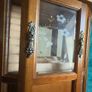 Vintage wooden tabletop jewelry armoire Image 3