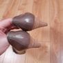 JB Martin Taupe Brown Leather Buckle Detail Heels Pumps Court Shoes 4UK/37EU Image 5