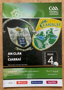 2012 Clare v Kerry - GAA Senior Football Round 4 Qualifier Programme
