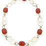 Vintage 925 Sterling Silver & Carnelian Love Hearts Bracelet Image 3