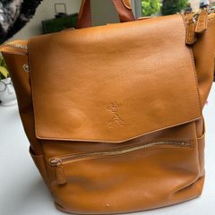 Gigi luxe leather changing bag