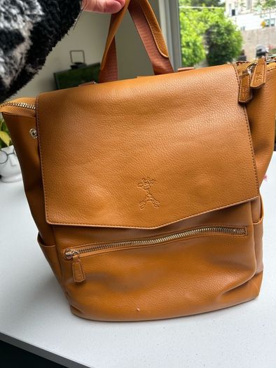 Gigi luxe leather changing bag