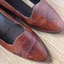 Bally Leather Upper and Soles Flat Tan Court  Shoes - Size 40.5 Image 5