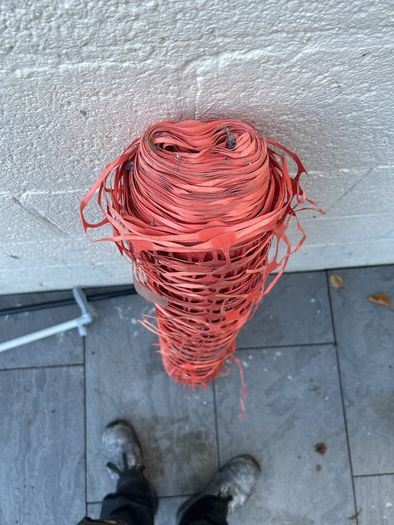 Red barrier mesh