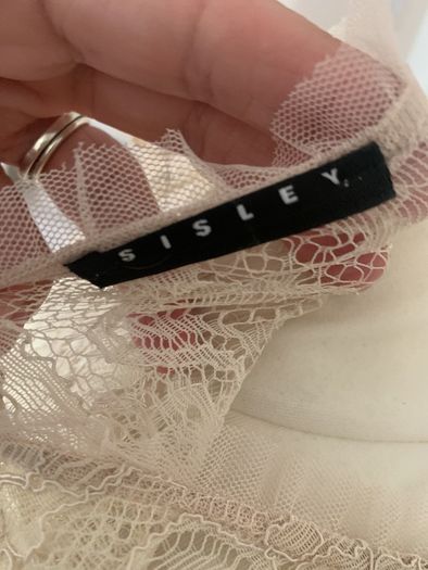 Vintage lace slip dress Sisley brand size 10-12