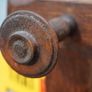 Antique Oak Console Hall Table with Coat Rack Image 8