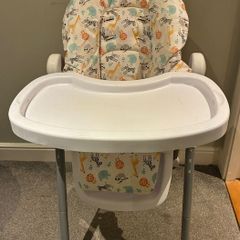 Highchair in the Jungle Alphabet print