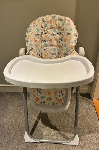Highchair in the Jungle Alphabet print