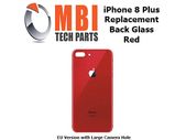 iPhone 8 Plus Replacement Back Glass Door Cover with Adhesive Red