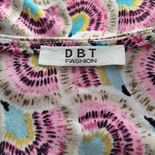 Pink pattern dress, Size XL-XXL / 12-14
