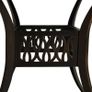 Garden Table Bronze 90x90x74 cm Cast Aluminium Image 4