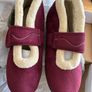 Burgundy Padders Hush ladies velcro boot slipper Uk7 Image 3