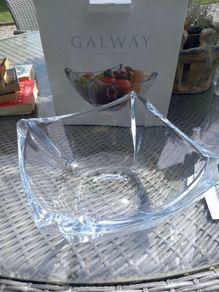 Galway Crystal 10 inch new bowl, box, D18